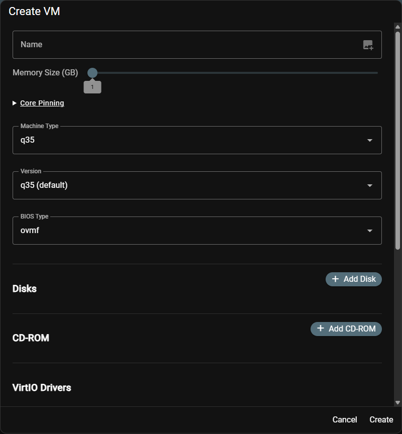 VM Menu