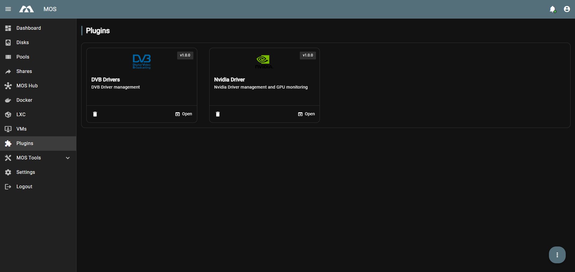 MOS Hub Plugins Drivers