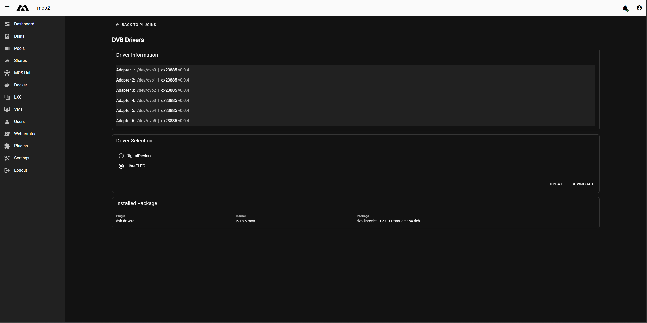 Plugin Driver Configuration